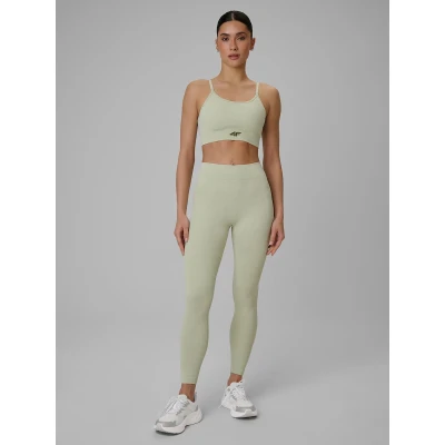4f dámská podprsenka SPORT BRA F203-42A-LIGHT GREEN ALLOVER