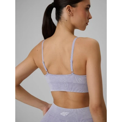 4f dámská podprsenka SPORT BRA F203-51A-VIOLET ALLOVER