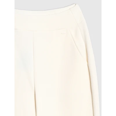 4f dámské kalhoty TROUSERS CAS F1180-WAW25TTROF1180-11S-OFF WHITE