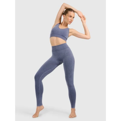 4f dámské legíny TIGHTS FNK F407-WAW25TFTIF407-30A-DARK BLUE ALLOVER