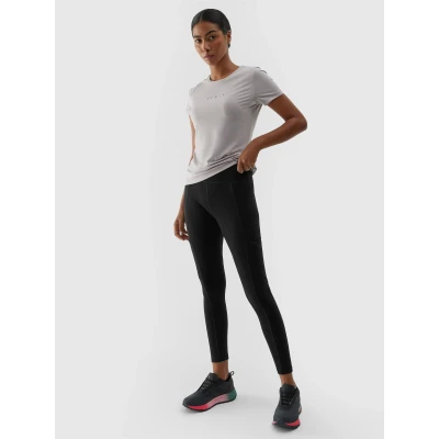 4f dámské legíny TROUSERS FNK-AW23TFTRF404-20S-DEEP BLACK