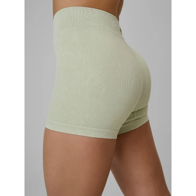 4f dámské šortky SHORT TIGHTS FNK F072-42A-LIGHT GREEN ALLOVER