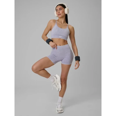 4f dámské šortky SHORT TIGHTS FNK F072-51A-VIOLET ALLOVER