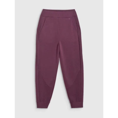 4f dámské tepláky TROUSERS CAS F1410-60S-BURGUNDY