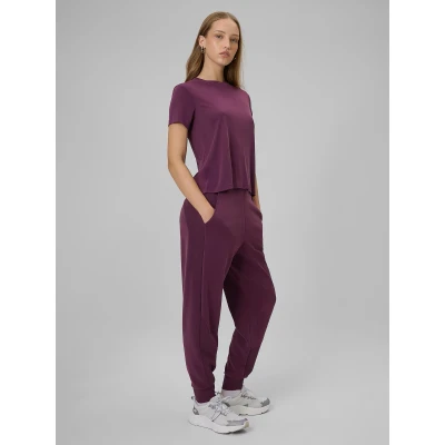 4f dámské tepláky TROUSERS CAS F1410-60S-BURGUNDY