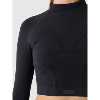 4f dámské tričko LONGSLEEVE FNK F483-RAW24TFLOF483-20S-DEEP BLACK