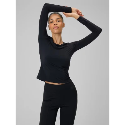 4f dámské tričko LONGSLEEVE FNK F501-20S-DEEP BLACK