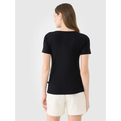 4f dámské tričko TSHIRT F1990-20S-DEEP BLACK