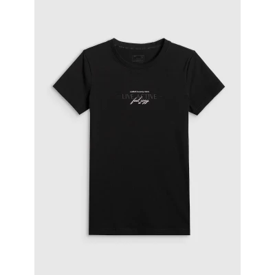 4f dámské tričko TSHIRT F2742-20S-DEEP BLACK