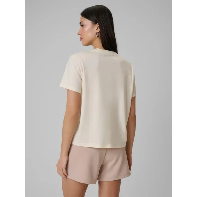 4f dámské tričko TSHIRT F2743-12S-CREME