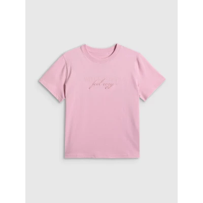 4f dámské tričko TSHIRT F2743-56S-LIGHT PINK