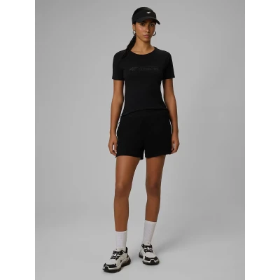 4f dámské tričko TSHIRT F2774-20S-DEEP BLACK