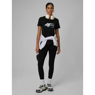4f dámské tričko TSHIRT F2775-20S-DEEP BLACK