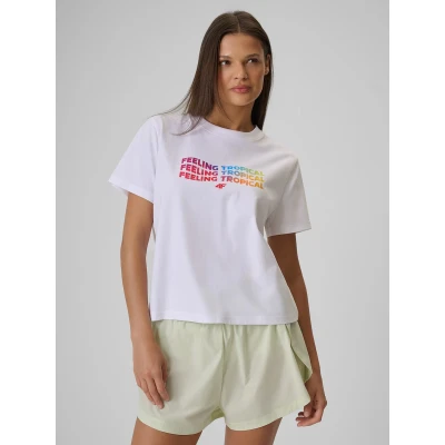 4f dámské triko TSHIRT F2720-10S-WHITE