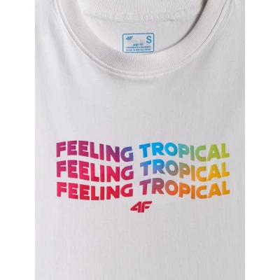 4f dámské triko TSHIRT F2720-10S-WHITE