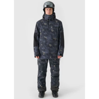 4f pánská bunda TECHNICAL JACKET-WAW24TTJAM510-90A-MULTICOLOUR ALLOVER