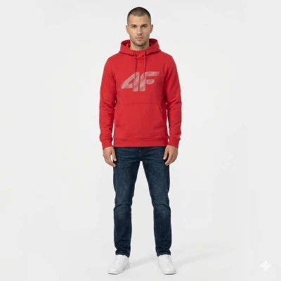 4f pánská mikina SWEATSHIRT M2133-62S-RED
