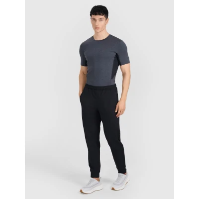 4f pánské kalhoty TROUSERS FNK M1067-WMM00TFTRM1067-20S-DEEP BLACK
