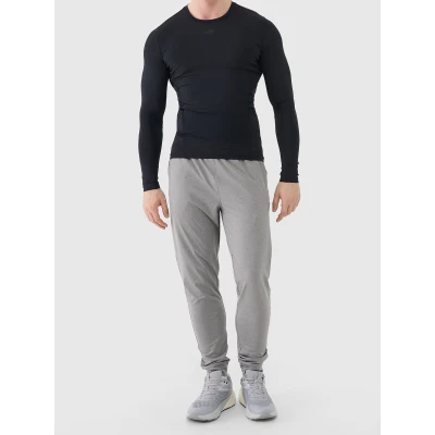 4f pánské tepláky TROUSERS FNK M1046-25M-GREY MELANGE