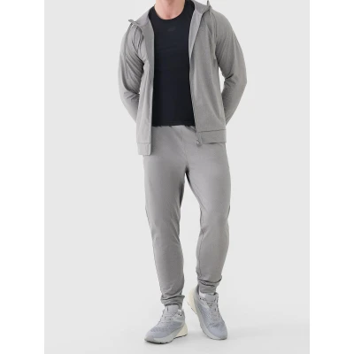 4f pánské tepláky TROUSERS FNK M1046-25M-GREY MELANGE