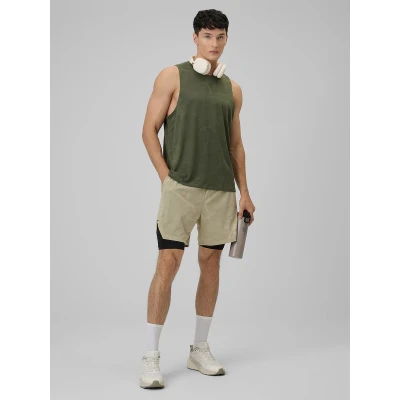 4f pánské tílko SLEEVELESS FNK M0877-43S-KHAKI