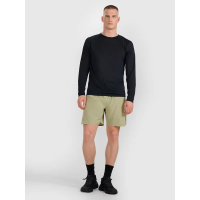 4f pánské tričko LONGSLEEVE FNK M413-WAW25TFLOM413-20S-DEEP BLACK