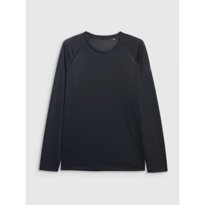 4f pánské tričko LONGSLEEVE FNK M413-WAW25TFLOM413-20S-DEEP BLACK