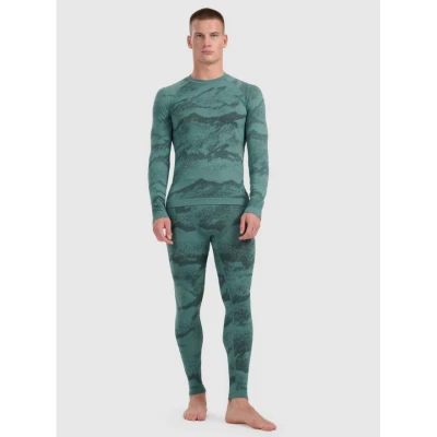 4f pánské tričko SEAMLESS UNDERWEAR M227-WAW25USEAM227-44A-OLIVE ALLOVER