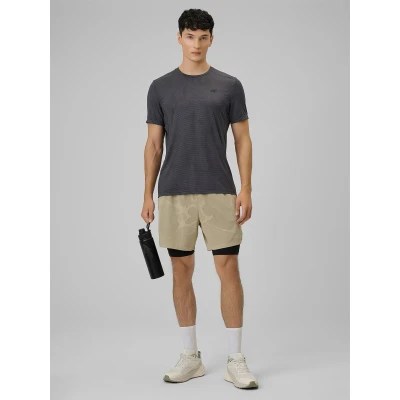 4f pánské tričko TSHIRT FNK M1778-21A-BLACK ALLOVER
