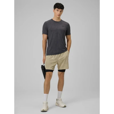 4f pánské tričko TSHIRT FNK M1778-21A-BLACK ALLOVER