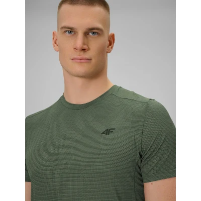 4f pánské tričko TSHIRT FNK M1778-43A-KHAKI ALLOVER
