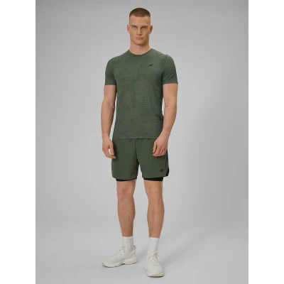 4f pánské tričko TSHIRT FNK M1778-43A-KHAKI ALLOVER