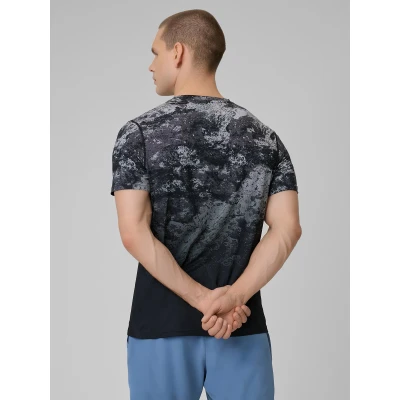4f pánské tričko TSHIRT FNK M1787-25A-GREY ALLOVER