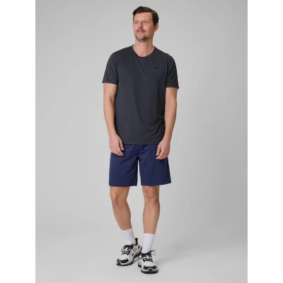 4f pánské tričko TSHIRT FNK M2140-21M-BLACK MELANGE