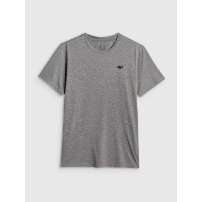 4f pánské tričko TSHIRT FNK M2140-25M-GREY MELANGE
