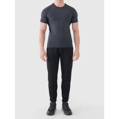 4f pánské tričko TSHIRT FNK M2141-22M-ANTHRACITE MELANGE