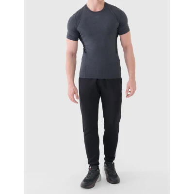 4f pánské tričko TSHIRT FNK M2141-22M-ANTHRACITE MELANGE