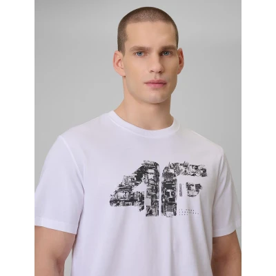 4f pánské tričko TSHIRT M2659-10S-WHITE