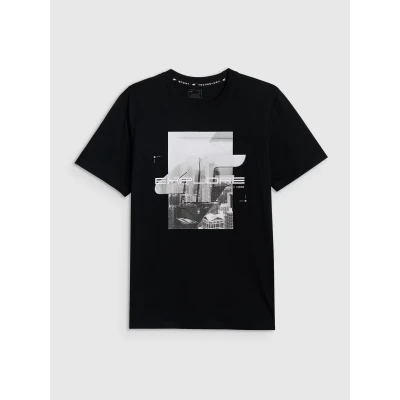 4f pánské tričko TSHIRT M2660-20S-DEEP BLACK