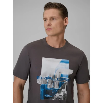 4f pánské tričko TSHIRT M2660-24S-MIDDLE GREY