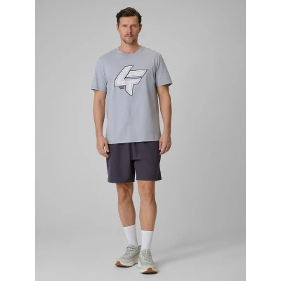 4f pánské tričko TSHIRT M2662-27S-COLD LIGHT GREY