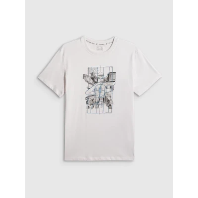 4f pánské tričko TSHIRT M2664-10S-WHITE