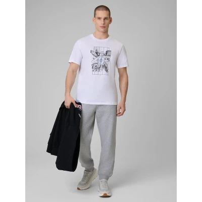 4f pánské tričko TSHIRT M2664-10S-WHITE