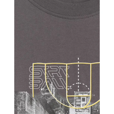 4f pánské tričko TSHIRT M2664-24S-MIDDLE GREY
