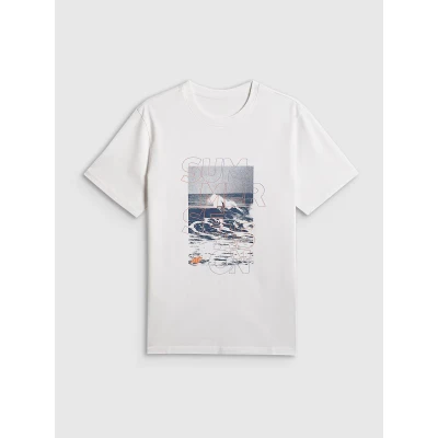 4f pánské tričko TSHIRT M2783-10S-WHITE