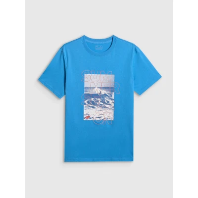 4f pánské tričko TSHIRT M2783-33S-BLUE