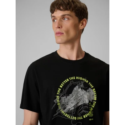 4f pánské tričko TSHIRT M2822-20S-DEEP BLACK