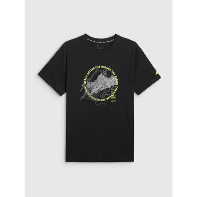 4f pánské tričko TSHIRT M2822-20S-DEEP BLACK
