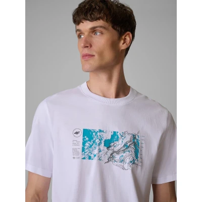 4f pánské tričko TSHIRT M2823-10S-WHITE