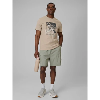 4f pánské tričko TSHIRT M2825-83S-BEIGE